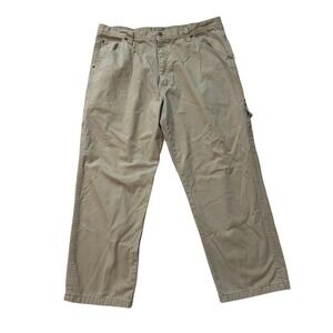 Wrangler Carpenter Pants Workwear Utility Khaki Beige Men's Size‎ 38x30